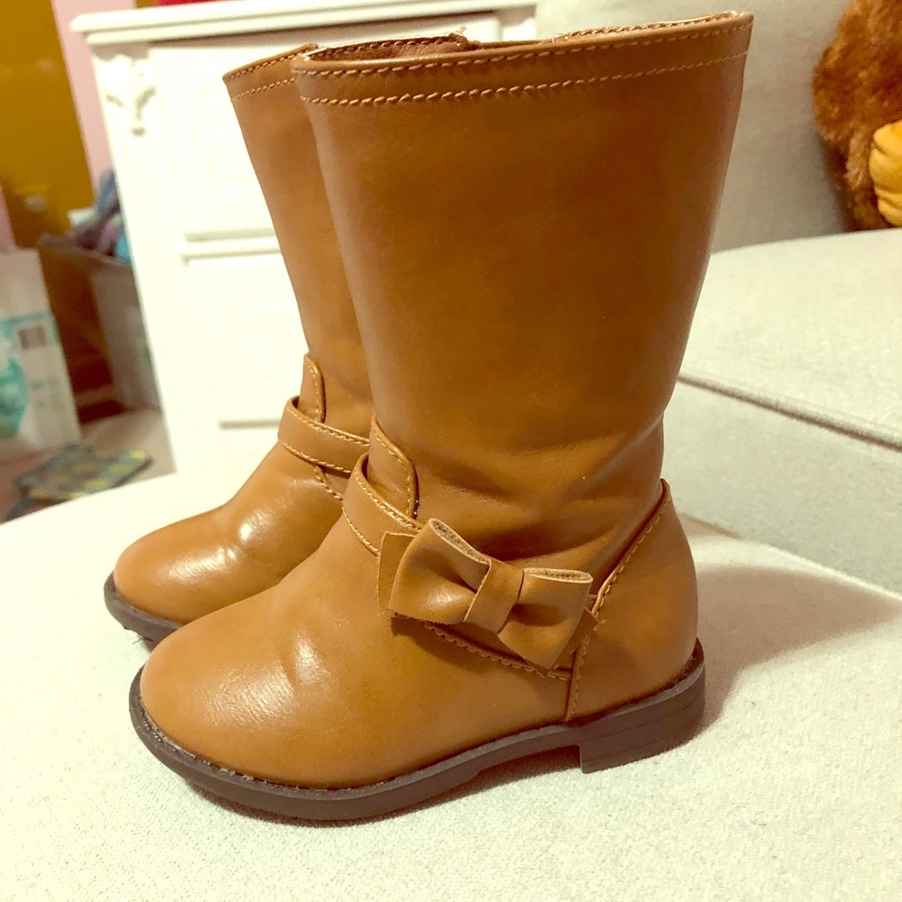 Tan riding boots